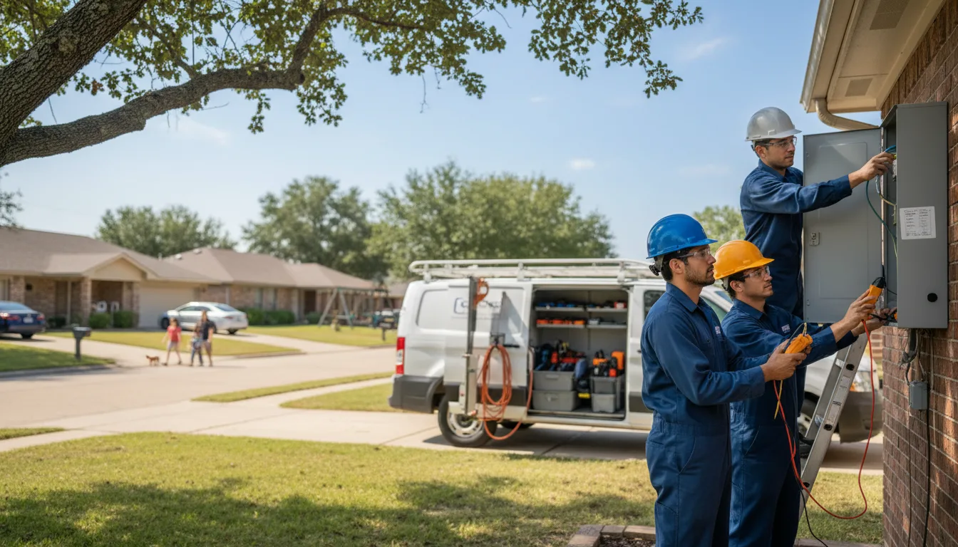Certified electrician providing emergency electrical services in Nazareth, TX